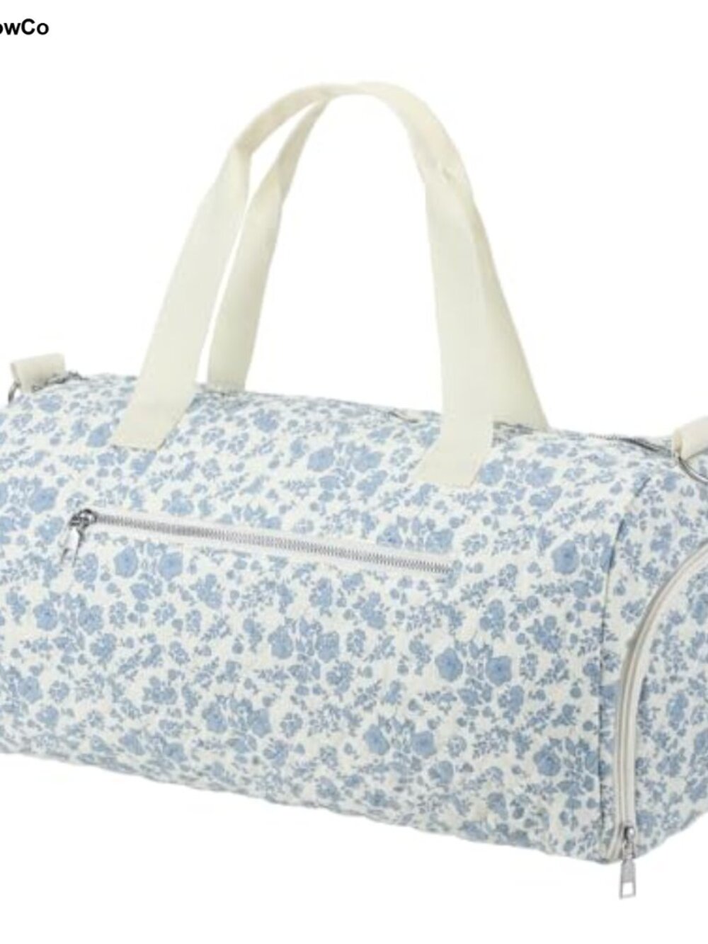 Large Quilted Cotton Travel Duffle Bag with Adjustable Strap for Women Dance